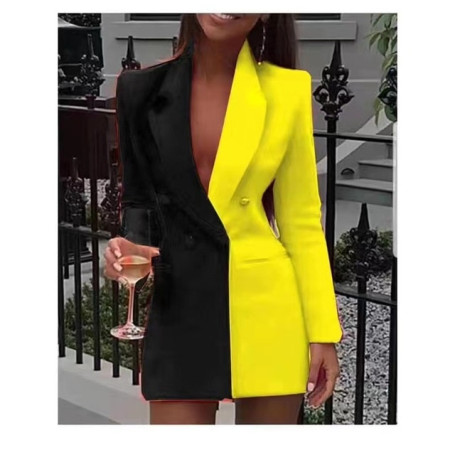 Professional Wear V-neck Cardigan/ Suit Skirt Blazer Women/ Colorful Blazer Jacket for Women