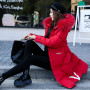 Winter Jacket Women With Big Fur Collar/ Warm Thick Padded