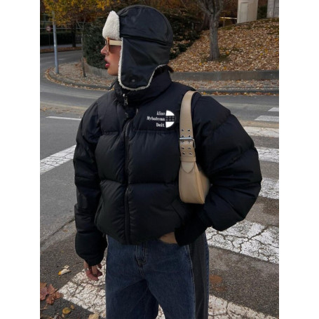 Black Puff Coat for Women /Thick Short Jacket