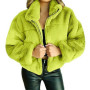 Women Long Sleeve Jacket/Fur Coat