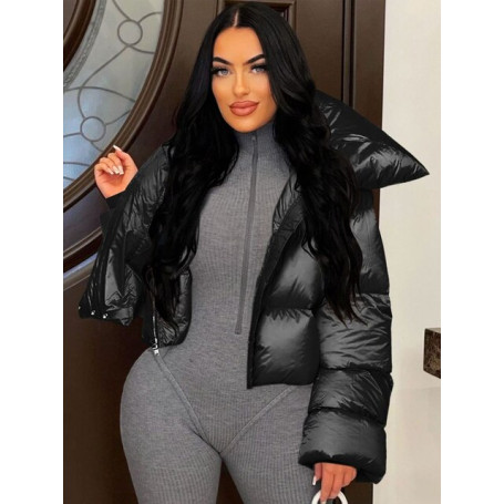 Bubble Coat Women Cropped Puffer Jacket