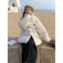 Women Jackets Casual Solid Thick Warm Down Cotton Coat Female