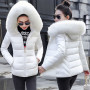 Women's Winter Jacket Big Fur Hooded