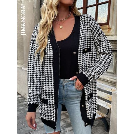 Ladies Thick Plaid Shirts Overcoat /Outwear