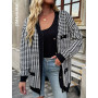 Ladies Thick Plaid Shirts Overcoat /Outwear