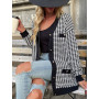 Ladies Thick Plaid Shirts Overcoat /Outwear
