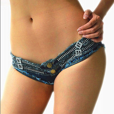 Women Sexy Shorts Denim Jeans Shorts Low Waist Stretch