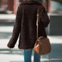 Fur Coat Women / Fur Overcoat / Slim Fit Female Coat