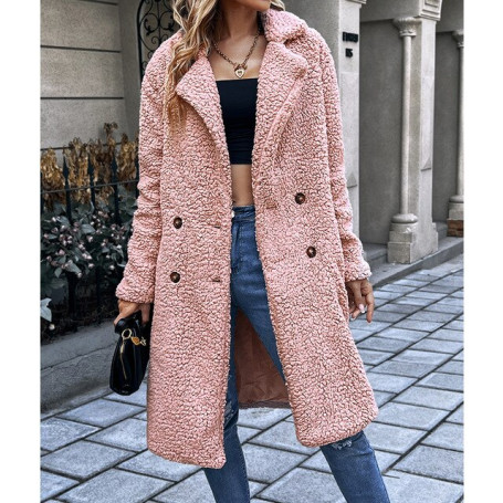 Women Long Coat / Teddy Coat Outwear Fur