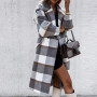 Oversized Checkered Coat/Jacket For Woman