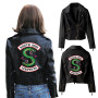 New  Printed  Serpents Jacket Women/Leather Jacket