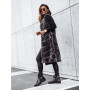 Long Round Neck Fur Vest Coat Women