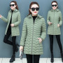 Coat Women / Slim Down /Cotton Hooded Jacket Plus Size