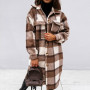 Warm Women Shirt Coat Fashion/Medium Lenght Coat