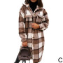 Warm Women Shirt Coat Fashion/Medium Lenght Coat
