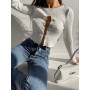 Knitted Long Sleeve  for Women/ Chic Casual Sweatshirt