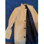 Men Long Cotton Coat Wool Blend Pure Color Casual Business Fashion Slim Windbreaker Jacket Men Clothing