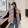 Sleeveless Jackets Cotton Padded Down Vest Loose Warm