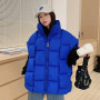 Sleeveless Jackets Cotton Padded Down Vest Loose Warm
