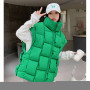 Sleeveless Jackets Cotton Padded Down Vest Loose Warm