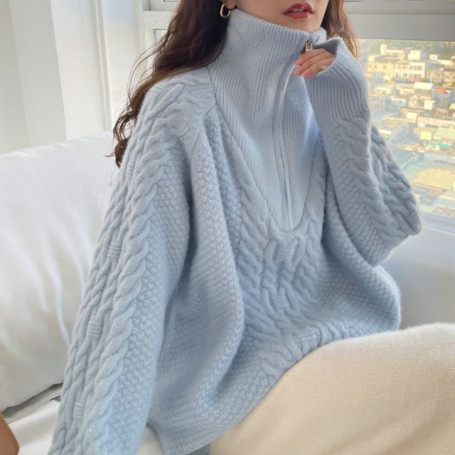 Retro Knitwear Women's  Casual Simple Pullover Top/Sweater