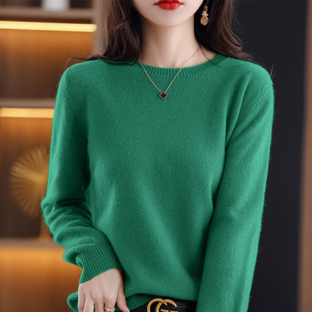 Sweaters Women Casual O-neck Solid /Knitwear