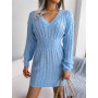 Bodycon Dresses For Women  Long Sleeve Knitted Sweater Dress