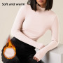 Thermal Underwear Warm  High Elasticity Seamless Antibacterial Intimates Ladies Clothes Long Women Bottoming Shirt