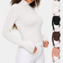 Thermal Underwear Warm  High Elasticity Seamless Antibacterial Intimates Ladies Clothes Long Women Bottoming Shirt