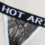 Letter Print Sexy Thong Low Waist Panties