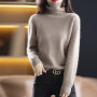 Knitted Soft Turtleneck Sweater For Slim Woman