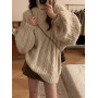 Round Neck  Oversized Sweater For Women