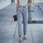 Women Jeans / New Casual Jeans Streetwear High Waist