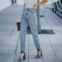 Women Jeans / New Casual Jeans Streetwear High Waist