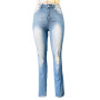 High Waisted Pants for Women /Ripped Denim