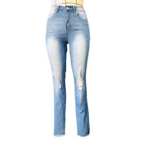 High Waisted Pants for Women /Ripped Denim