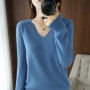 New  Sweater Woman V-Neck Pullover /Knitted Top Cashmere Female Sweater
