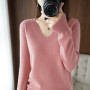 New  Sweater Woman V-Neck Pullover /Knitted Top Cashmere Female Sweater