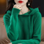 Women Pullover Sweater Hooded  / Long Sleeve Knitted Sweaters