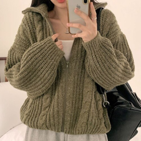 Fashion Loose Cardigan Woman