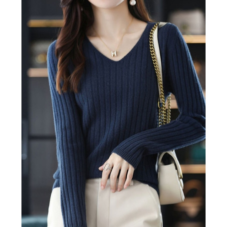 Women Sweater Long Sleeve Top Knitted