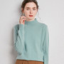 Wool Sweater Women's Half-Neck Pullover Loose Knit