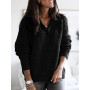 Warm Pullover Sweater Women/  Solid Long Sleeve /Oversized