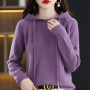 Women Cashmere Sweater Sport Hoodie /Loose Streetwear