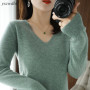 Sweaters Women Casual V-neck Sweater/ Knitwear