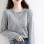 Women Sweaters Fox Head Logo Embroidery /Woamn Clothing