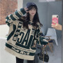 Women Vintage Hoodies Oversized High Street Pullovers Streetwear Jacket