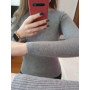 Casual Long Sleeve Knitted Sweater Woman
