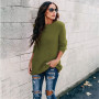 Female  Top Long Sleeve Women Sweater /O-Neck Loose Comfortable Blouse