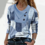 Patchwork Blouse For Women